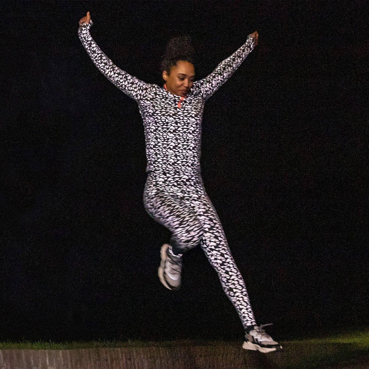 GOFLUO - Guêtres Leggings - Cityglow - imprimé réfléchissant - OURS VÉLOS