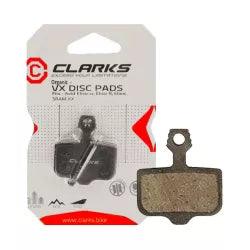 CLARKS - PLAQUETTE FREIN VTT 04 CLARKS ADAPT. AVID ELIXIR / SRAM XX-X0 DB (PR) ORGANIQUE / BRAKE PADS MTB 04 CLARKS FOR AVID ELIXIR/SRAM/AVID XX ORGANIC (PAIR) - OURS VÉLOS
