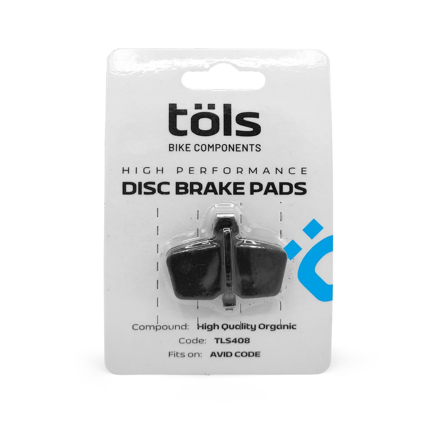 PLAQUETTE FREIN TÖLS ORGANIC BRAKE PAD AVID CORE - SRAM CODE - OURS VÉLOS