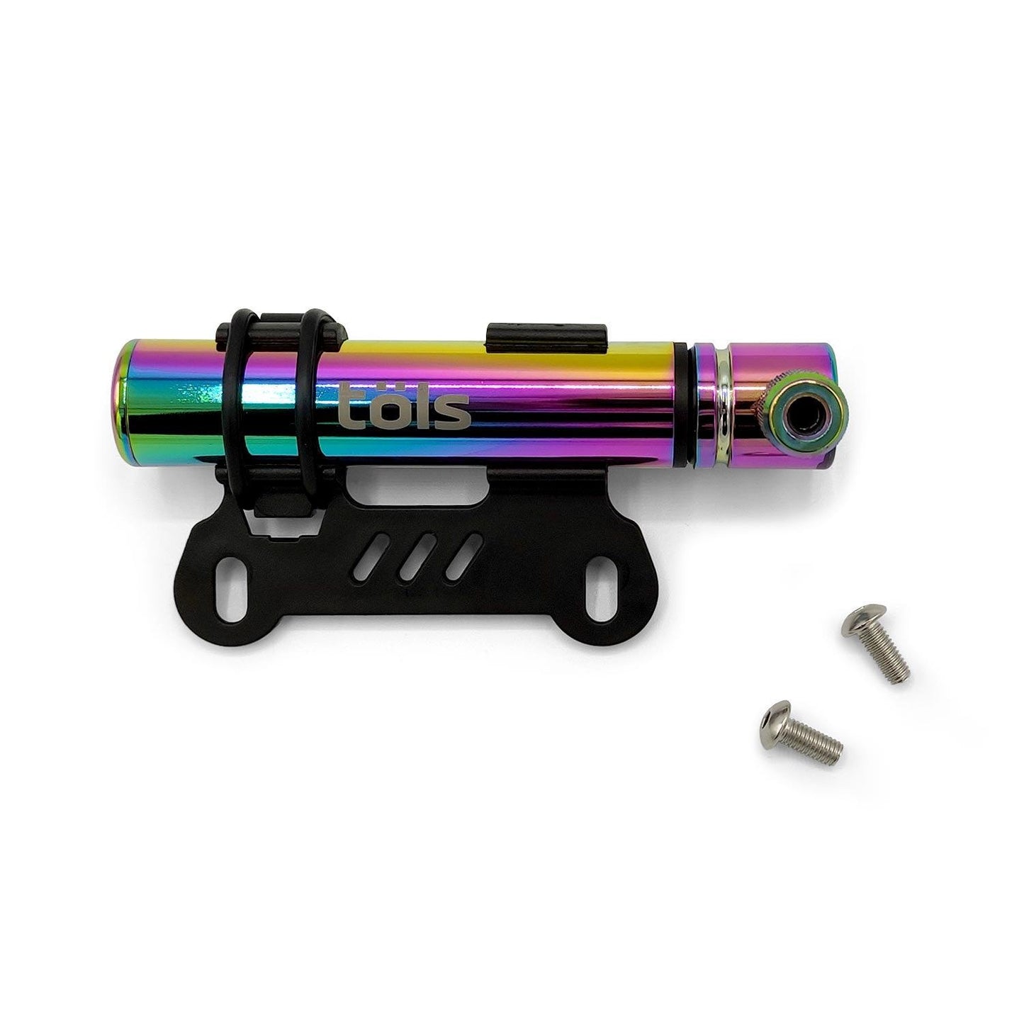 Mini Pompe Cameleon TÖLS AINA Rainbow - Pour valve PRESTA - OURS VÉLOS