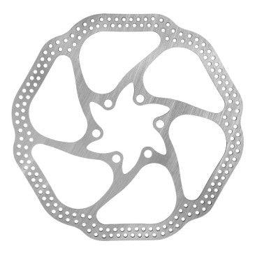 DISQUE DE FREIN VTT 6 TROUS P2R 160mm ECO ARGENT - OURS VÉLOS