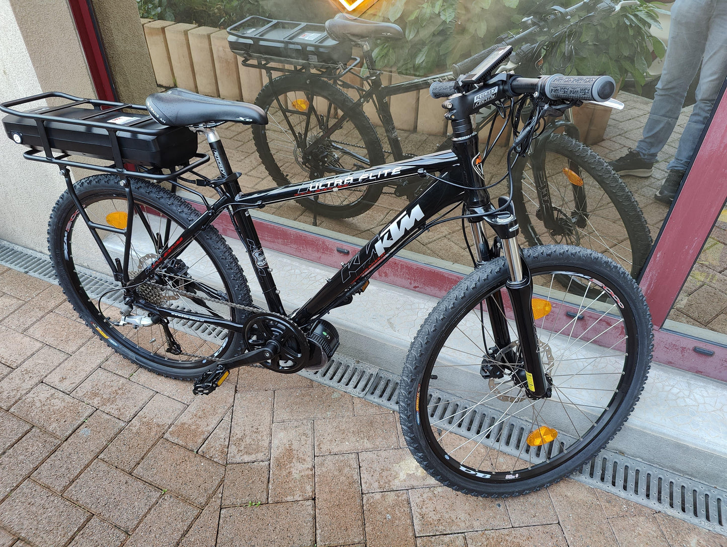 REMISE BF: -559€ ! (Conversion Electrique SEP 2024) Velo 2010 KTM Ultra Flite S 43 (1.65-1.75m) 26x1.90 Noir - OURS VÉLOS