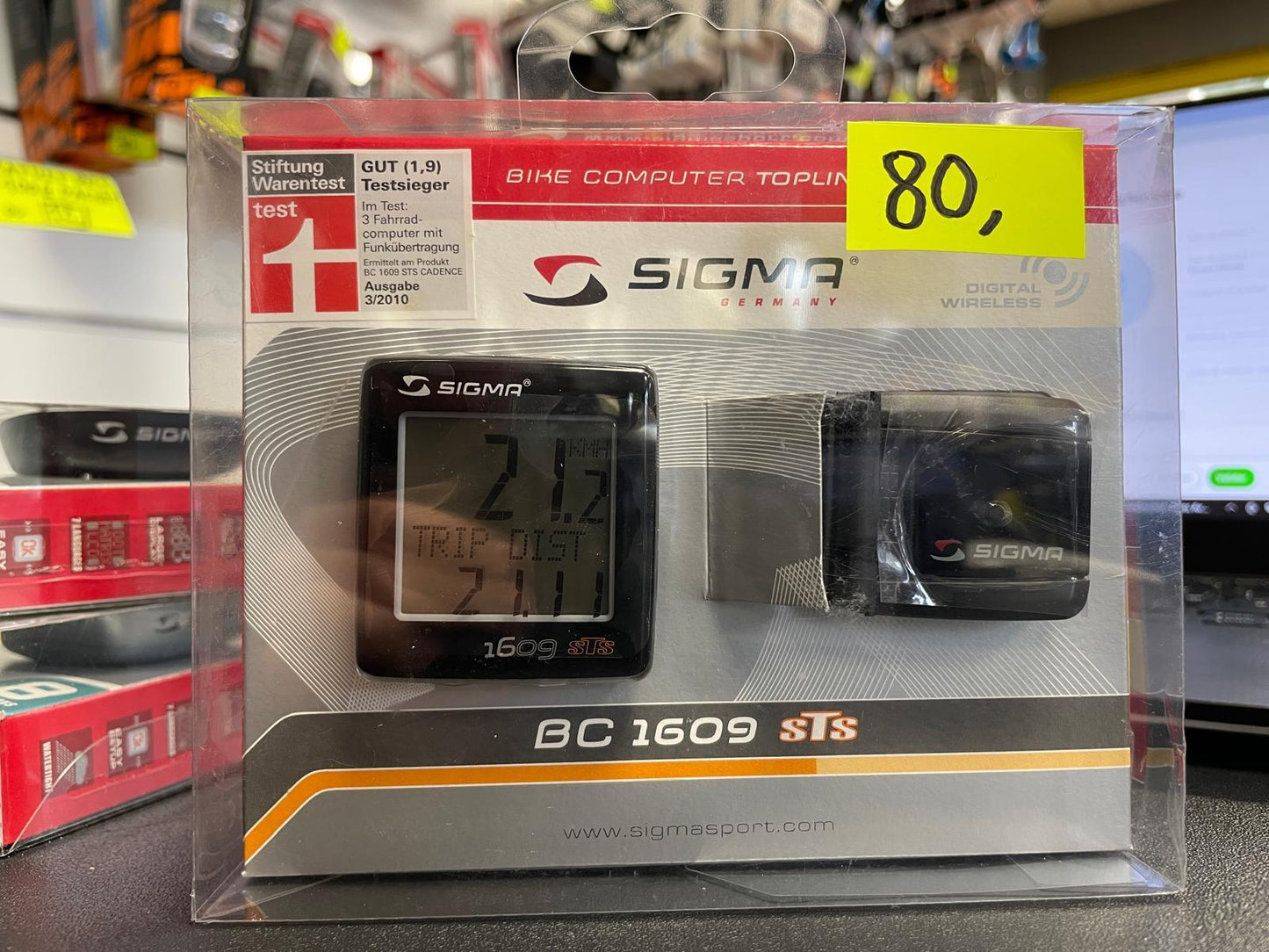Compteur Sigma BC 1609 sTs - Wireless Vitesse - OURS VÉLOS