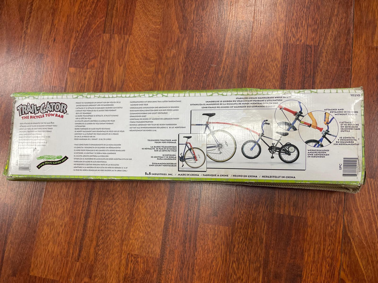 Barre de remorquage tandem pour velo enfant TRAIL-GATOR - OURS VÉLOS