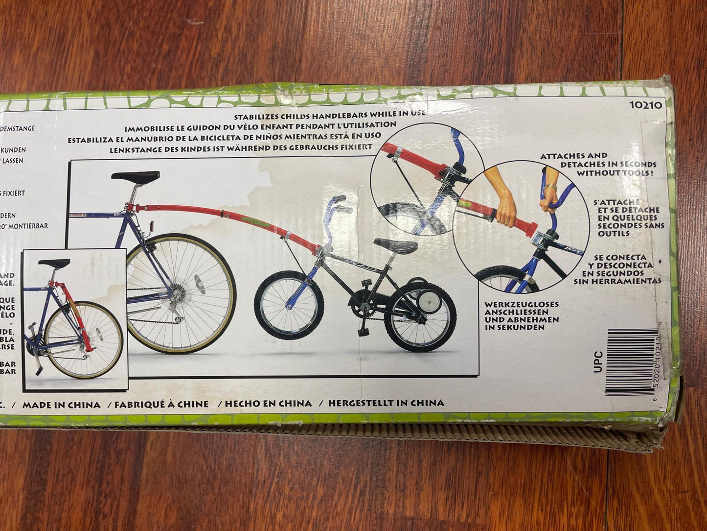 Barre de remorquage tandem pour velo enfant TRAIL-GATOR - OURS VÉLOS