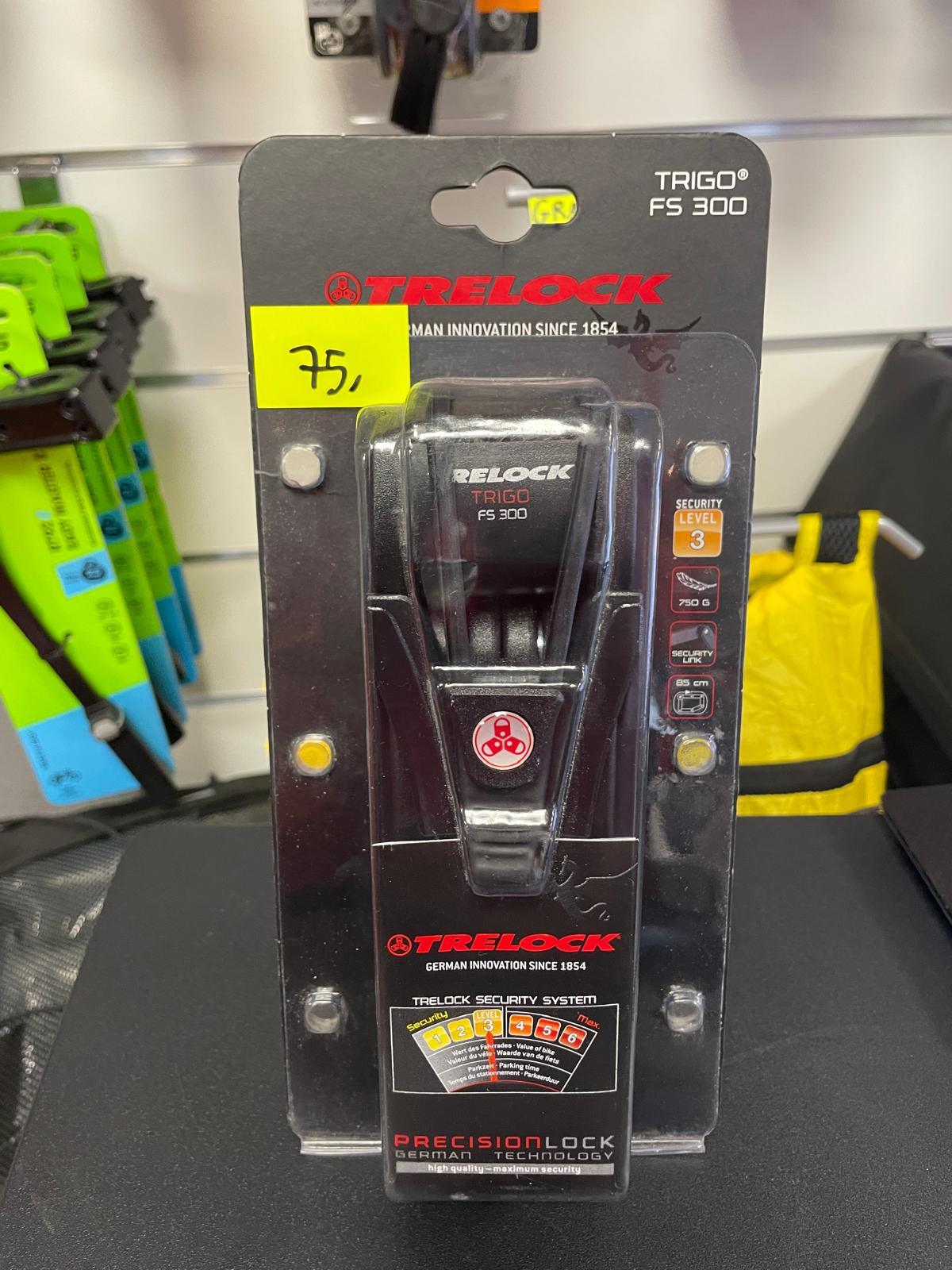 Antivol TRELOCK TRIGO FS 300 - Noir/Blanc/Rouge/Orange - OURS VÉLOS