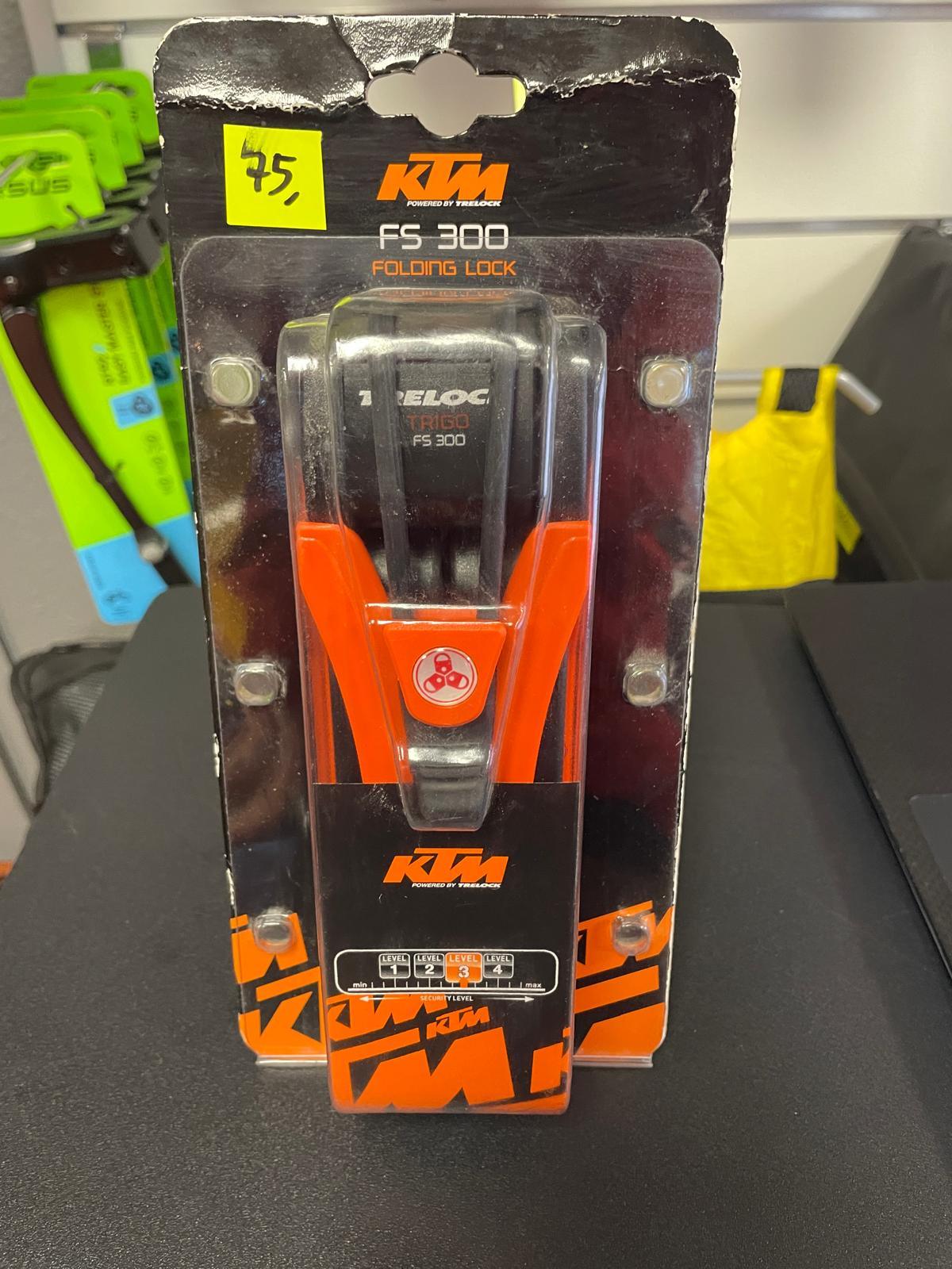 Antivol TRELOCK TRIGO FS 300 - Noir/Blanc/Rouge/Orange - OURS VÉLOS