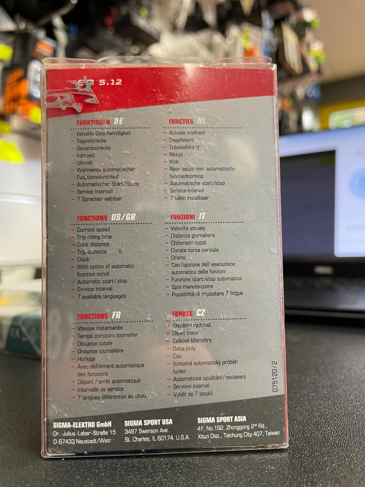 Compteur Sigma BC 5.12 - OURS VÉLOS