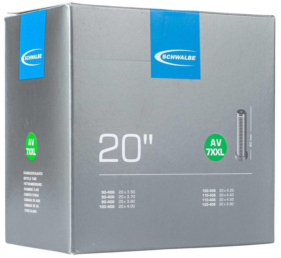 CHAMBRE AIR SCHWALBE 20X3.50/4.80 (90/120-406) VS FAT BIKE N°AV7XXL - OURS VÉLOS