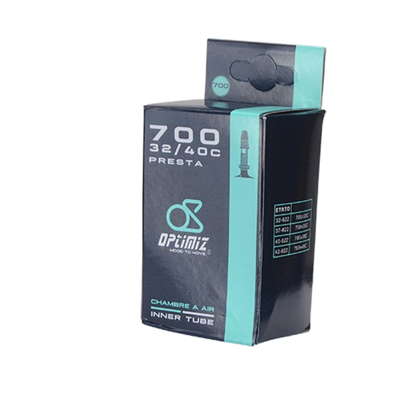 CHAMBRE A AIR VELO 700C (32/40-622)VP 40 MM OPTIMIZ - OURS VÉLOS