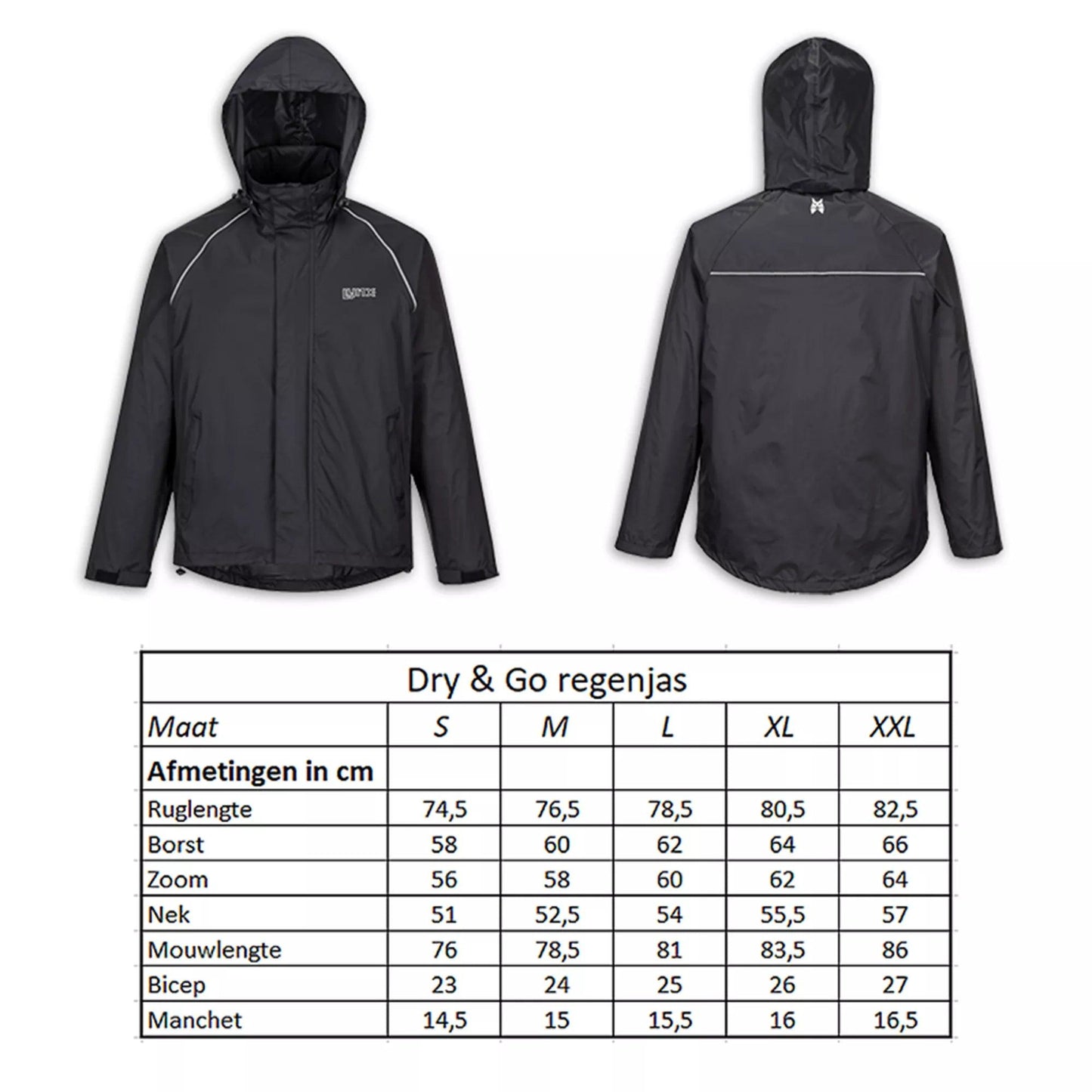 Veste de pluie Dry & Go - OURS VÉLOS