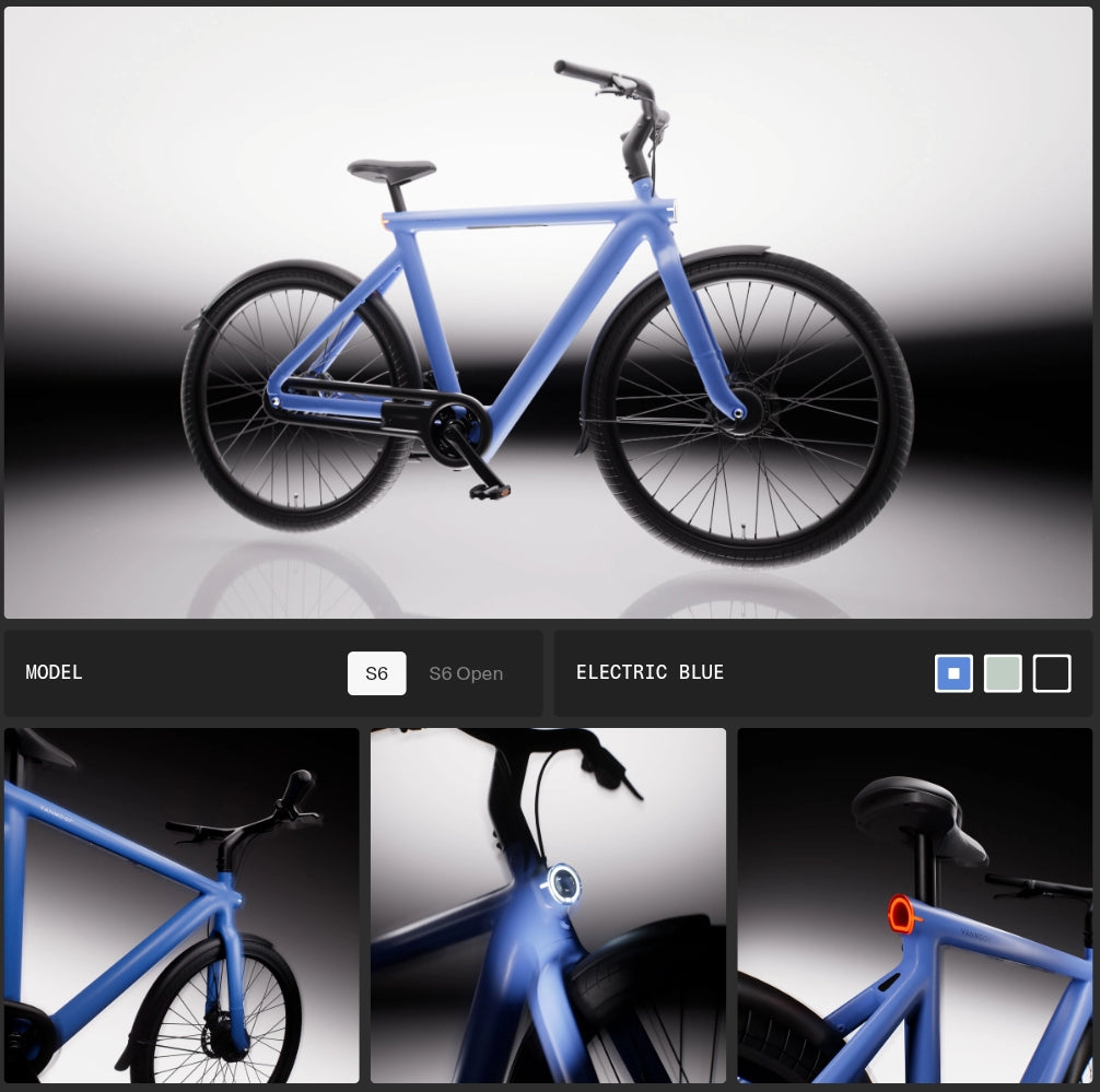 VanMoof S6 ou S6 Open (McLaren) - dès 68,71 €/mois*