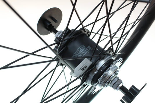 VanMoof - Ensemble ME, roue arrière, 24 pouces sans pneu, chambre à air et ruban adhésif, 2 vitesses, pack de pièces de rechange / 752-00004-1X / ME assembly, wheel, rear, 24 inch no tire & tube & tape, 2 speed, spare part package