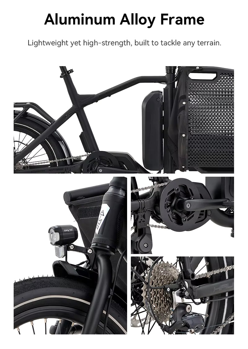 ATMOSE ESP3 – Vélo Cargo Compact Électrique Moteur Central 110 Nm. Demo / Essai disponible.
