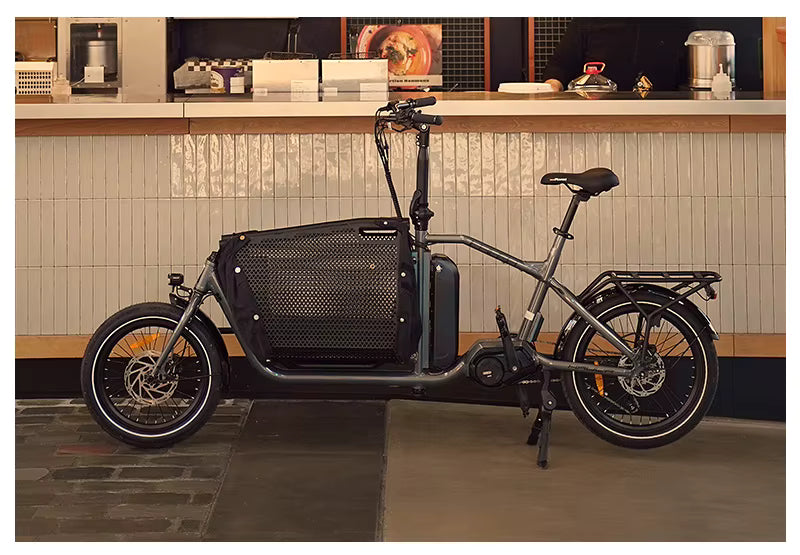 ATMOSE ESP3 – Vélo Cargo Compact Électrique Moteur Central 110 Nm. Demo / Essai disponible.