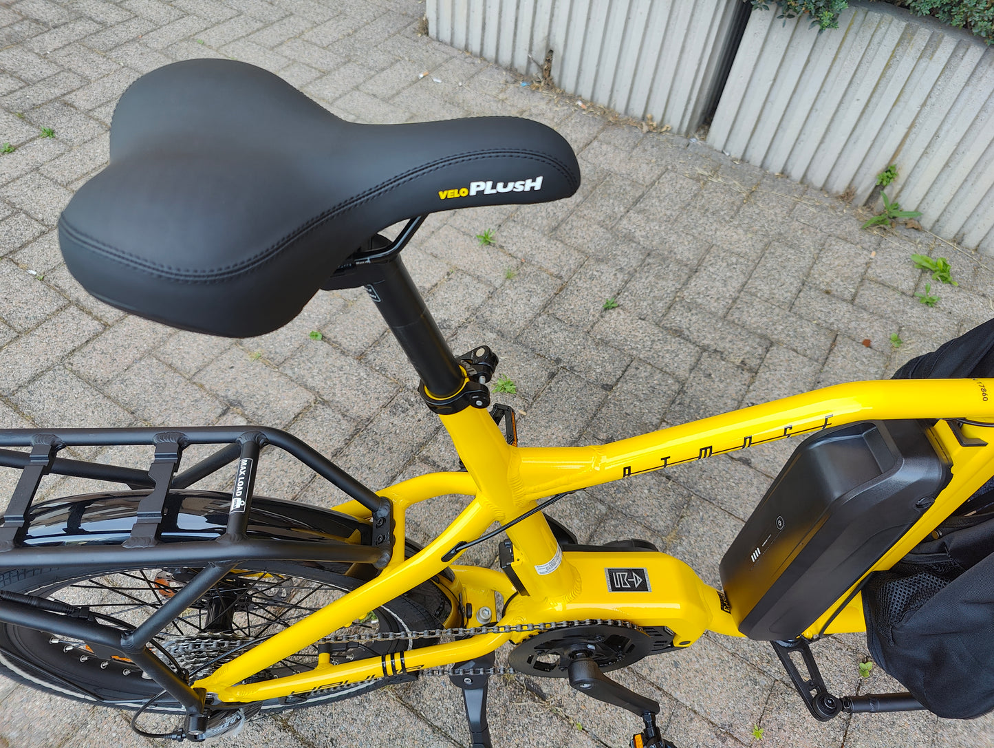 ATMOSE ESP3 – Vélo Cargo Compact Électrique Moteur Central 110 Nm. Demo / Essai disponible.