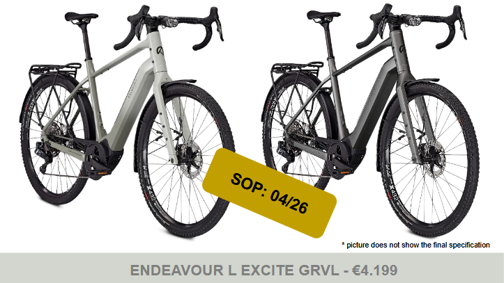 2026 E-TREKKING E-GRAVEL KALKHOFF ENDEAVOUR L EXCITE GRVL - a partir de 4199 EUR - Pré-commande