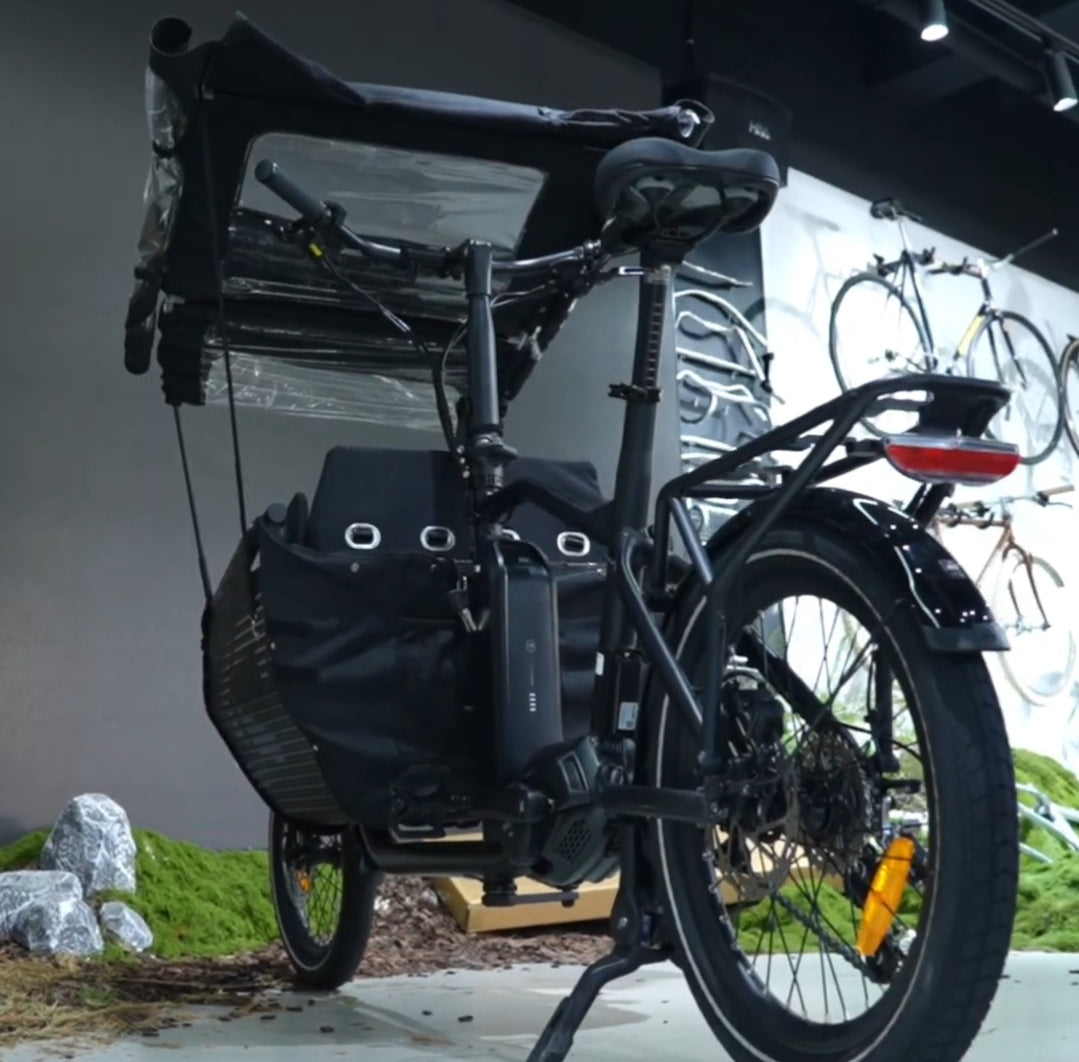 ATMOSE ESP3 – Vélo Cargo Compact Électrique Moteur Central 110 Nm. Demo / Essai disponible.