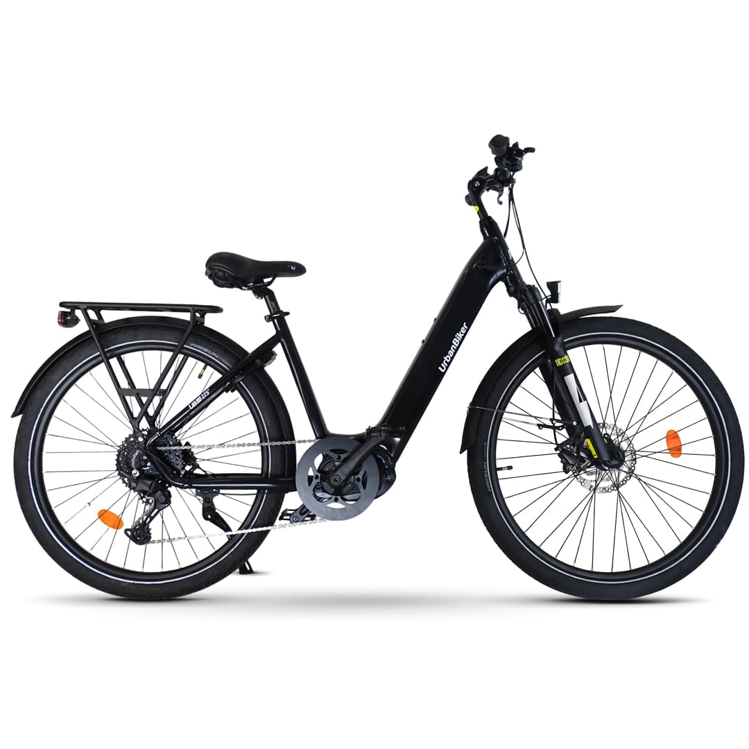 UrbanBiker UB110B – Vélo Électrique Urbain Confort 720 Wh | Moteur Central 95 Nm