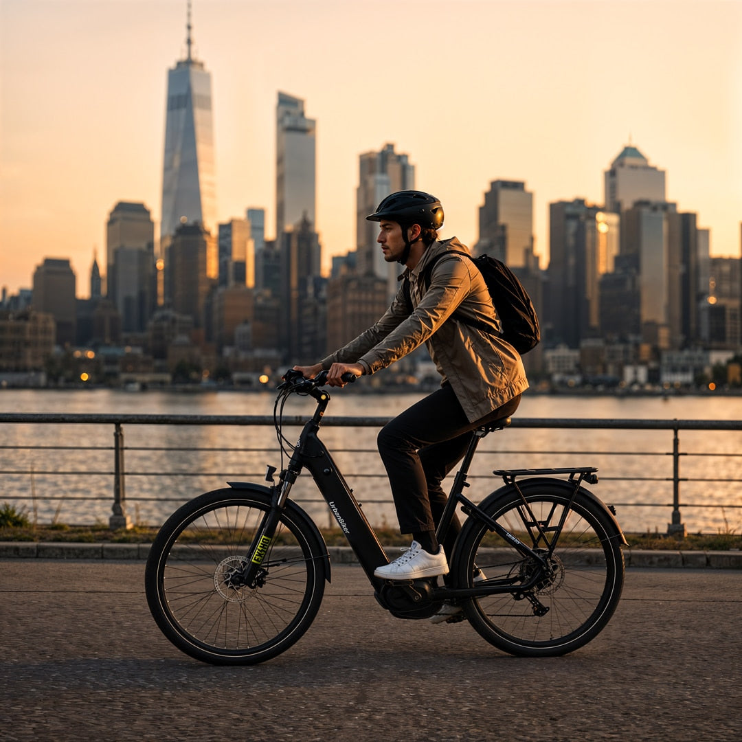 UrbanBiker UB110B – Vélo Électrique Urbain Confort 720 Wh | Moteur Central 95 Nm