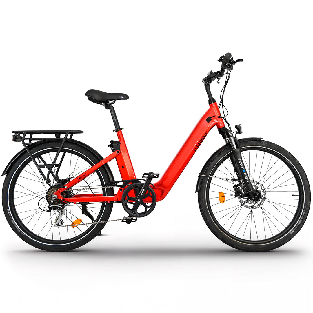 UrbanBiker UB200 Vélo Électrique Urbain Polyvalent Tout Suspendu - Essaie Disponible à partir du 16 Mai